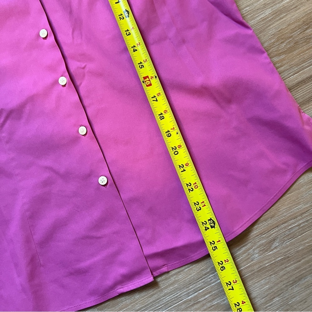 Orvis Fuchsia Button-Down Shirt women’s size 14 cotton - Picture 7 of 7